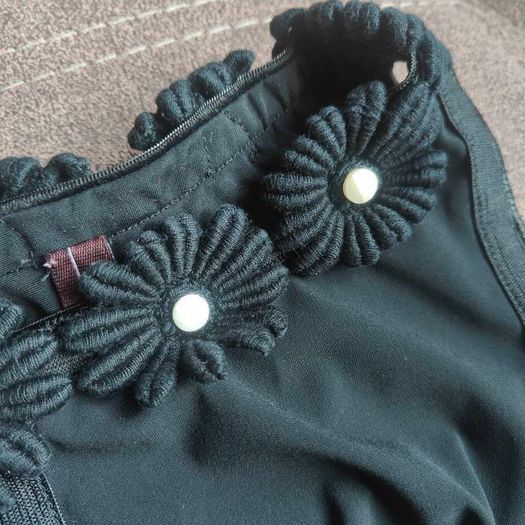 Black mini dress, size S