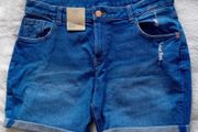 M&amp;S Stretchy Denim Shorts Age 15-16 BNWT