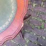 Leather top side table Image 2