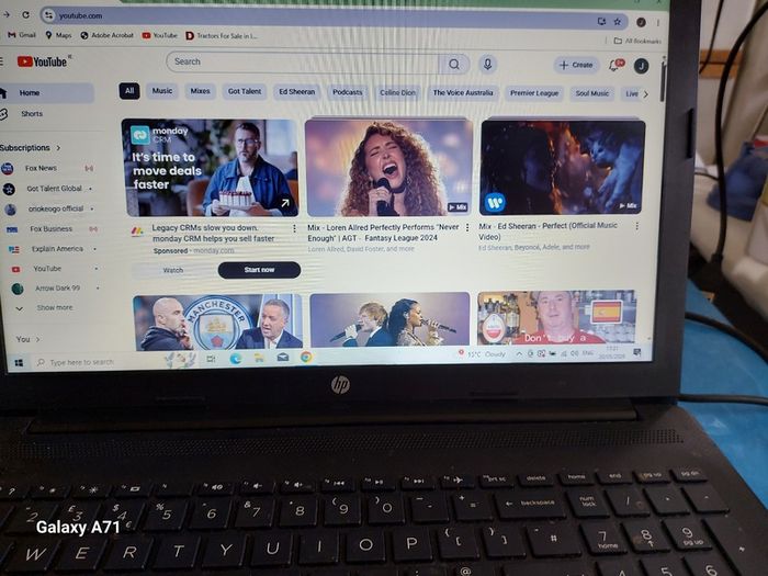 HP Laptop Model 15-da0072na, Intel Celeron N4000 CPU, 1.1GHz, 4GB Ram, 250GB HDD, Windows 10 Home, Microsoft Edge, Chrome