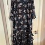 Monsoon Size 24 Navy Dress with Floral Print Image 4