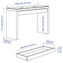 Ikea make up table, white mirror, vanity lights & vanity stool. Image 3