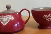Teapot and cup
