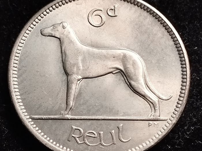 Ireland - 1953 - 6 Pence - Wolfhound - UNC - KM.13a - [2692]