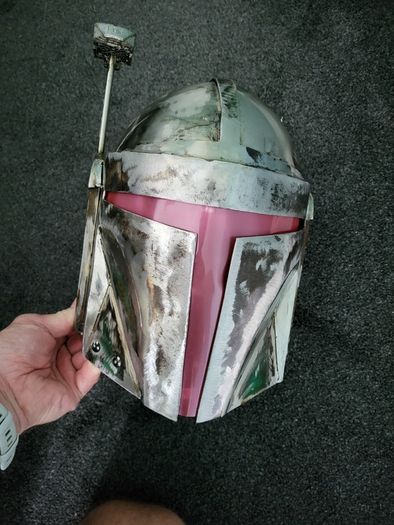 Steel Mandolorian Helmet