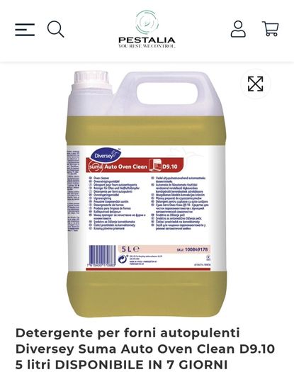 Industrial Oven Cleaner Rinse Diversey D9.10  D9.11