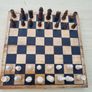 Vintage classic folding wooden chess set Image 4