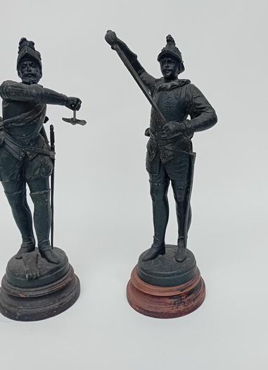 Vintage Spelter Military Figures