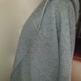 DECK by Decollage grey longline knit coatigan with hood uk 12 Image 8