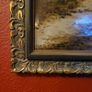 Antique rural scene - oil on canvas painting Image 2