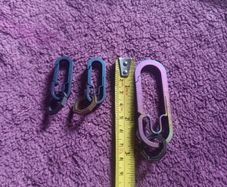 titanium carabiner and keyrings