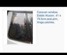 Caravan Window Front for Elldis Ellusion