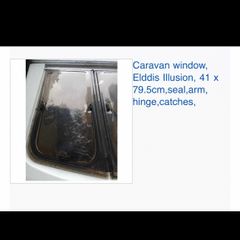Caravan Window Front for Elldis Ellusion