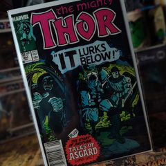The Mighty Thor ! Issue #404 ! Homage Cover to 1963 Fantastic Four #12 ! Copper Age Comic from 1989 ! by Marvel !