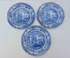 Fabulous Large  Dinner Plate from the Quality Pottery Firm Spode in the Very Popular and Collectable "Italian" Pattern, Priced Individually, Three Available