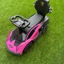 Lamborghini Car 2-in-1 Push-Along Ride On Pink Image 2