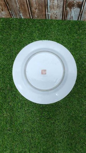 Qianlong Chinese Antique Plate 10 Inch 26cm Paradise Birds Flowers