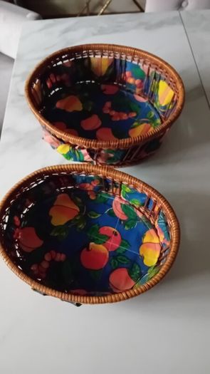 Baskets  x 2 lined