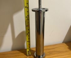 Set of 8 Modern Chrome Sofa Legs with M8 Screws