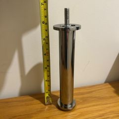 Set of 8 Modern Chrome Sofa Legs with M8 Screws