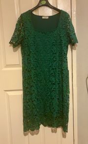Papaya Green Lace Dress size 12