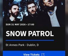 snow patrol tickets