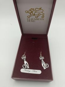 Vintage sterling silver drop earrings