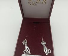 Vintage sterling silver drop earrings