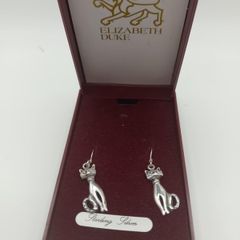 Vintage sterling silver drop earrings
