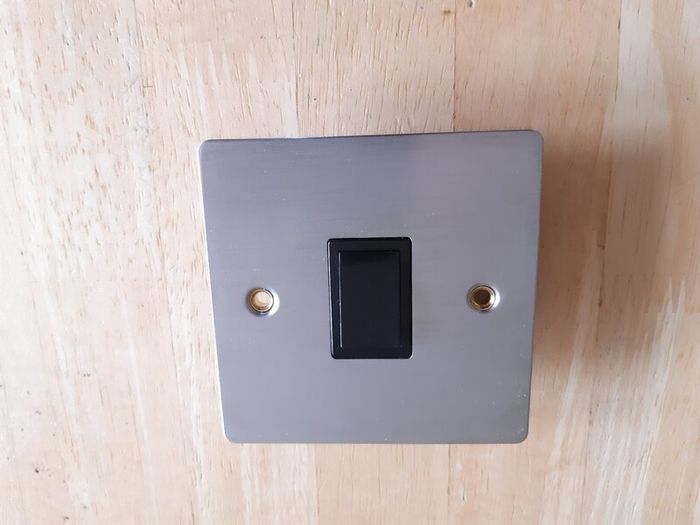 One Electrical 1 Gang Switch Satin Stainless Steel