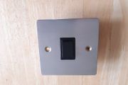 One Electrical 1 Gang Switch Satin Stainless Steel