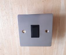 One Electrical 1 Gang Switch Satin Stainless Steel