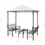Garden Pavilion with Table and Benches 2.5x1.5x2.4 m Image 5