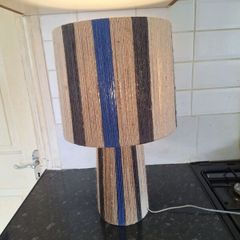 Lovely unusual woolen table lamp