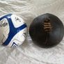 1930's Original 12panel Leather football Image 2
