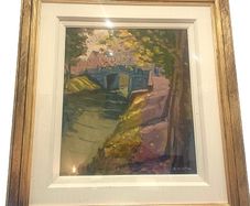 original painting titled "Autumn - Huband Bridge" by the Irish Artist Tony McCarthy.
