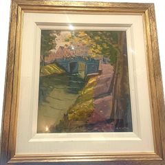 original painting titled "Autumn - Huband Bridge" by the Irish Artist Tony McCarthy.