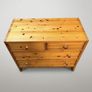 Swedish Vintage Solid Pine Chest of Drawers Image 4