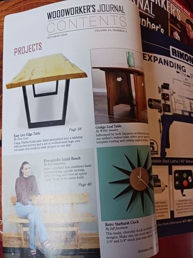 3 Copies of / Woodworker Journal /2020