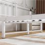 Double Bed Frame with Headboard and Footboard,Metal Platform Bed Frame Double Bed With Storage No Box Spring Needed,Strong Steel Slat Support/Mattress Base/White Image 3