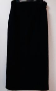 vintage wool warm maxi straight skirt
