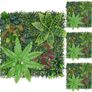 4 Pcs 50cmx50cm Artificial Fern Leaf Wall Panels, Combine to 1mx1m Image 2