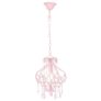 Ceiling Lamp with Beads Pink Round E14 Image 6