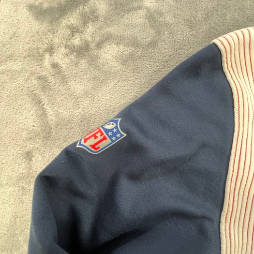 Nike New England Patriots NFL Authentic Therma-FIT Hoodie Mens M Navy
