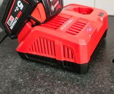 Milwaukee M18 5Ah Battery with Milwaukee M12-18 FC 12/18V Fast Charger.