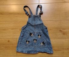 Zara Mickey Mouse Denim Dungaree Dress [4-5 years 110cm]