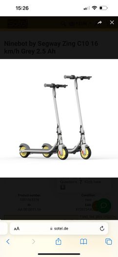 Segway ninebot c10 scooter