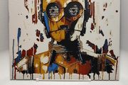C3PO 3D printed abstract painting