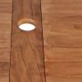 Folding Garden Table 120x70x75 cm Solid Teak Wood Image 2