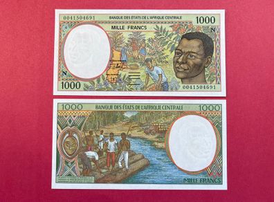 Central African States. 1000 Francs  2000  Pick  502g. ( N ) Equatorial Guinea   ( Uncirculated )
